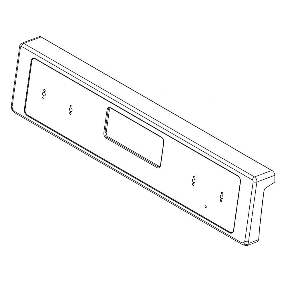 Part #w11175518, Range Control Panel (Stainless) | 31.00 x 8.50 x 4.00