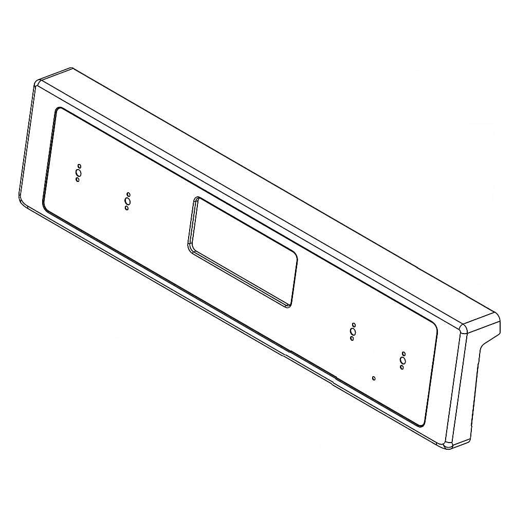 Part #w11180283, Range Control Panel (Stainless) | 30.50 x 8.50 x 3.75