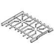 Range Surface Burner Grate Kit for Kenmore Elite 66475223710 - Part W11182115