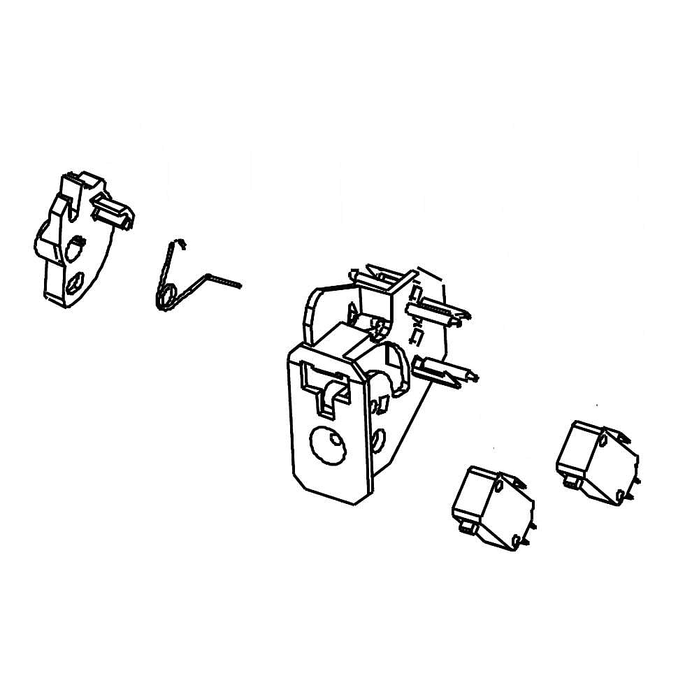 Part #w11182140, Microwave Door Interlock Switch Assembly (Replaces W11169310) / 7.00 x 4.50 x 2.50