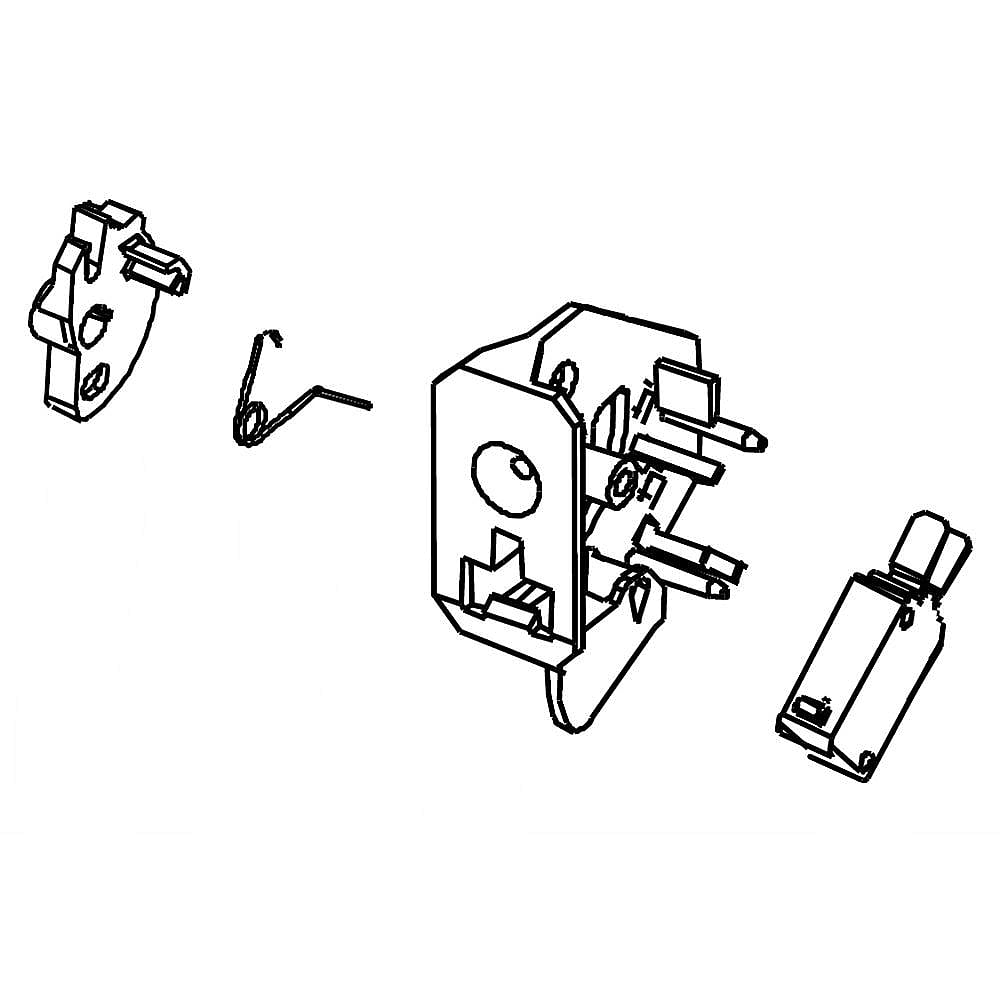 Part #w11182141, Microwave Door Interlock Switch Assembly / 7.00 x 4.25 x 2.38