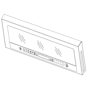 Microwave Door Assembly (stainless) (replaces W11120694) W11186045