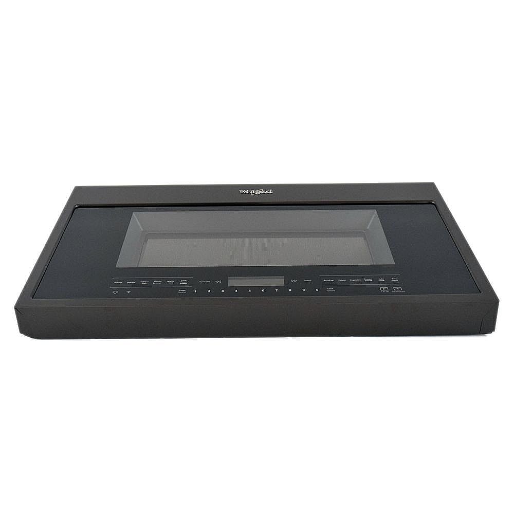 Part #w11186046, Microwave Door Assembly (Black Stainless) | 32.13 x 18.25 x 7.50
