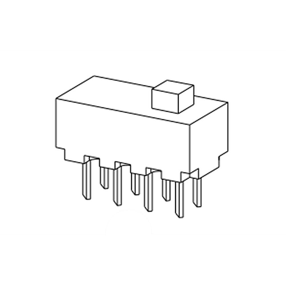 Part #w11193832, Range Hood Rocker Switch / 1.25 x 1.00 x 0.50