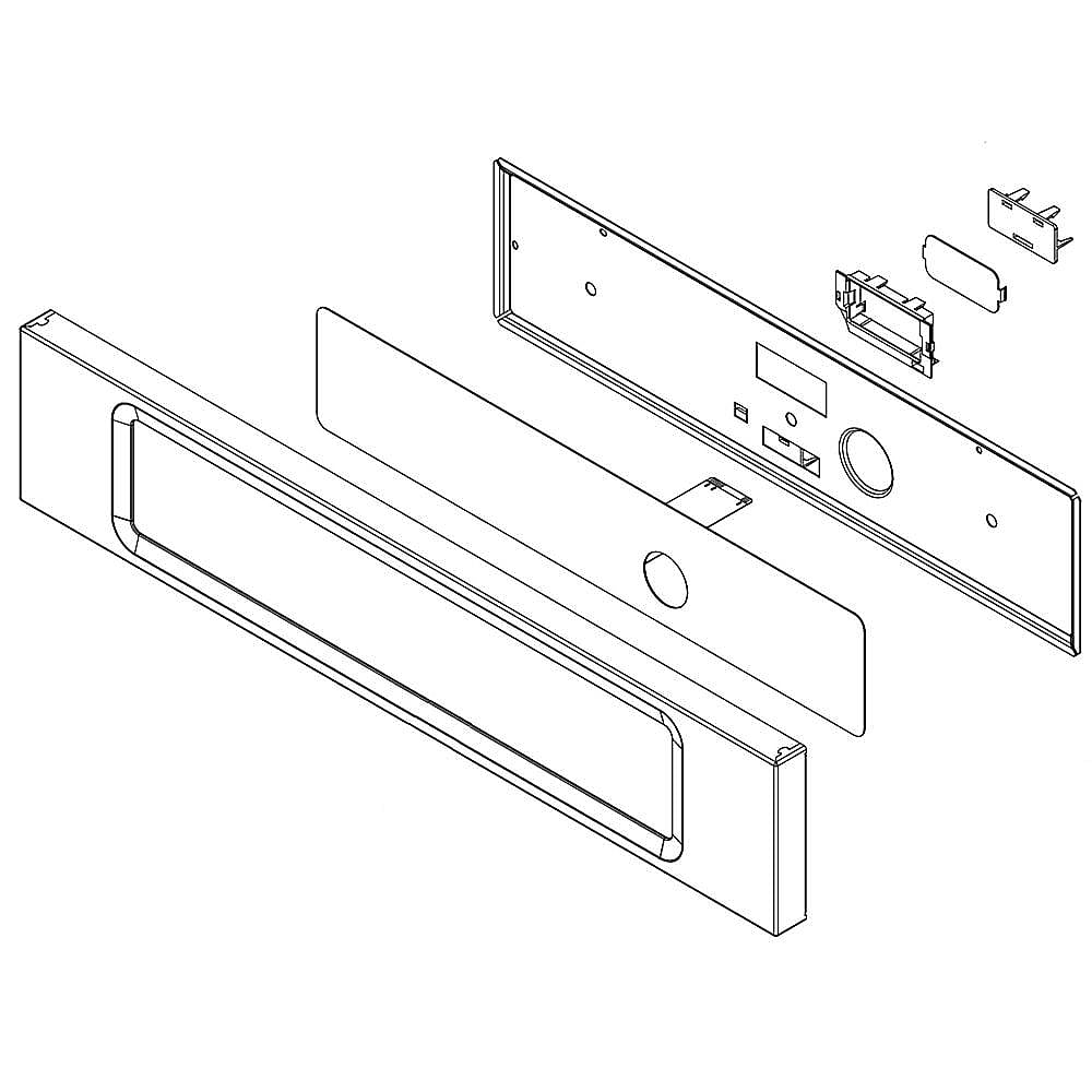 Part #w11197501, Microwave Control Panel Assembly (Stainless) / 24.50 x 9.00 x 2.87