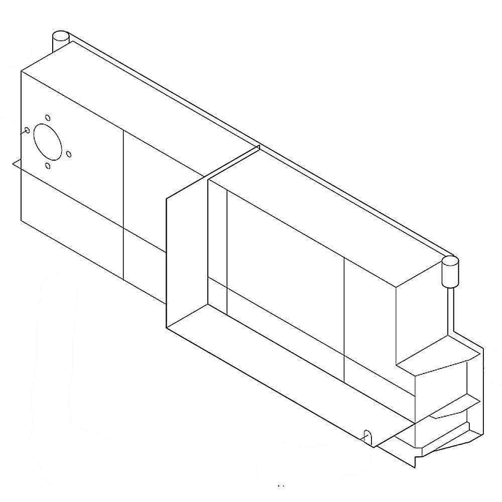 Jenn-Air Part #w11201852, Duct-Cavty | 9.75 x 4.00 x 2.00