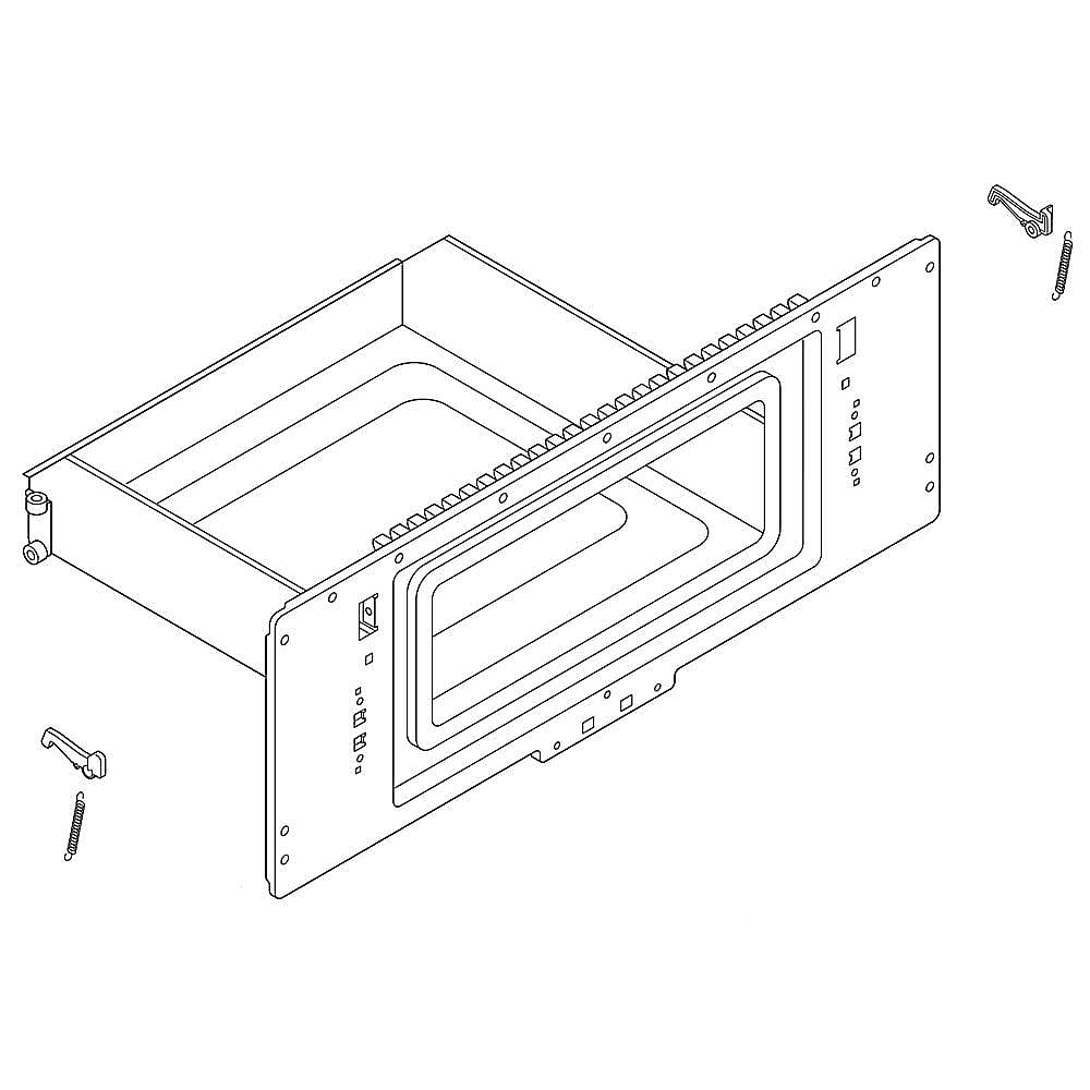 KitchenAid Part #w11201862, Microwave Drawer Door Assembly | 23.50 x 17.25 x 10.50
