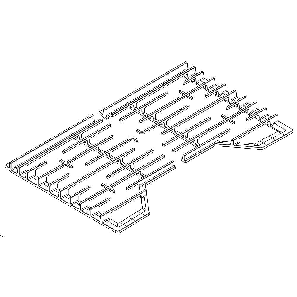 Part #w11204009, Whirlpool Cooktop Burner Grate Set (Replaces W11047085) / 22.75 x 18.00 x 4.25