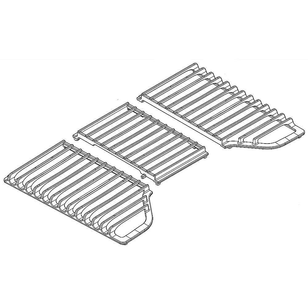 Part #w11204377, Cooktop Burner Grate Set (Replaces W11047088) / 22.75 x 18.00 x 4.25
