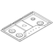 Cooktop Main Top (stainless) for Whirlpool WCG97US6HS05 - Part W11204397