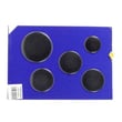 Cooktop Burner Cap Set (black) for Whirlpool WCG77US0HS05 - Part W11205294