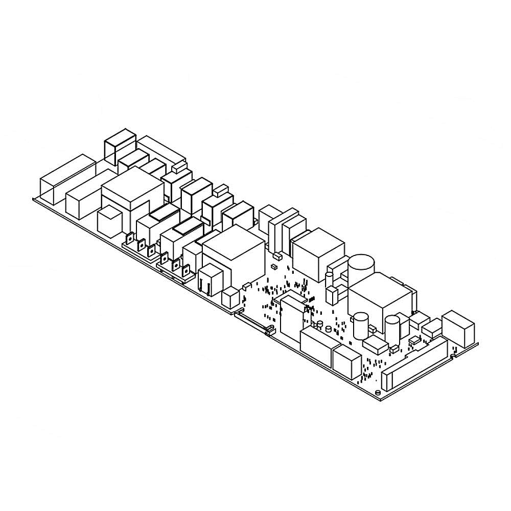 Part #w11205353, Whirlpool Range Oven Control Board (Replaces W11121975) / 17.25 x 6.25 x 3.75