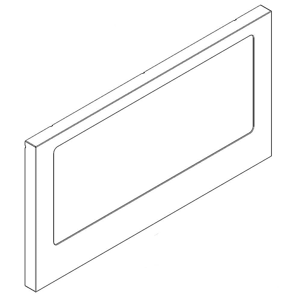 Part #w11209971, Microwave Drawer Outer Panel Assembly / 24.00 x 13.00 x 1.50