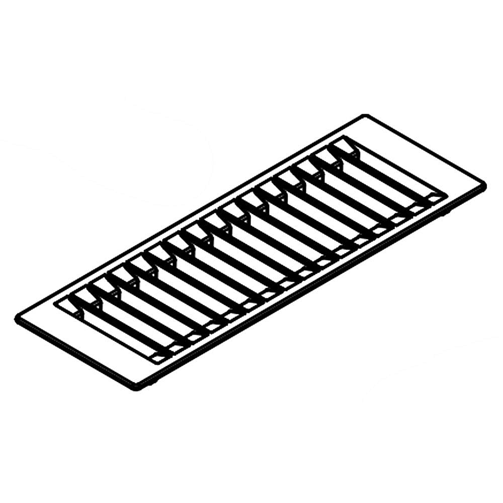 Part #w11211500, Range Downdraft Vent Grille / 14.12 x 5.00 x 1.12