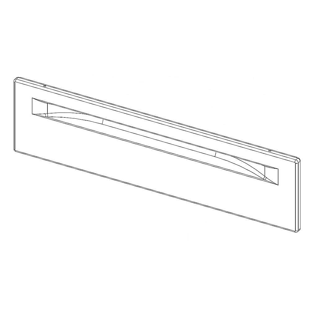 Part #w11219377, Range Storage Drawer Front Panel (White) / 31.65 x 11.10 x 2.20