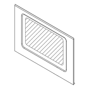Range Oven Door Outer Panel (stainless) (replaces W10894452, W11169624) W11219379
