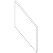 Glass-door for Whirlpool YWFE50M4HS0 - Part W11224305