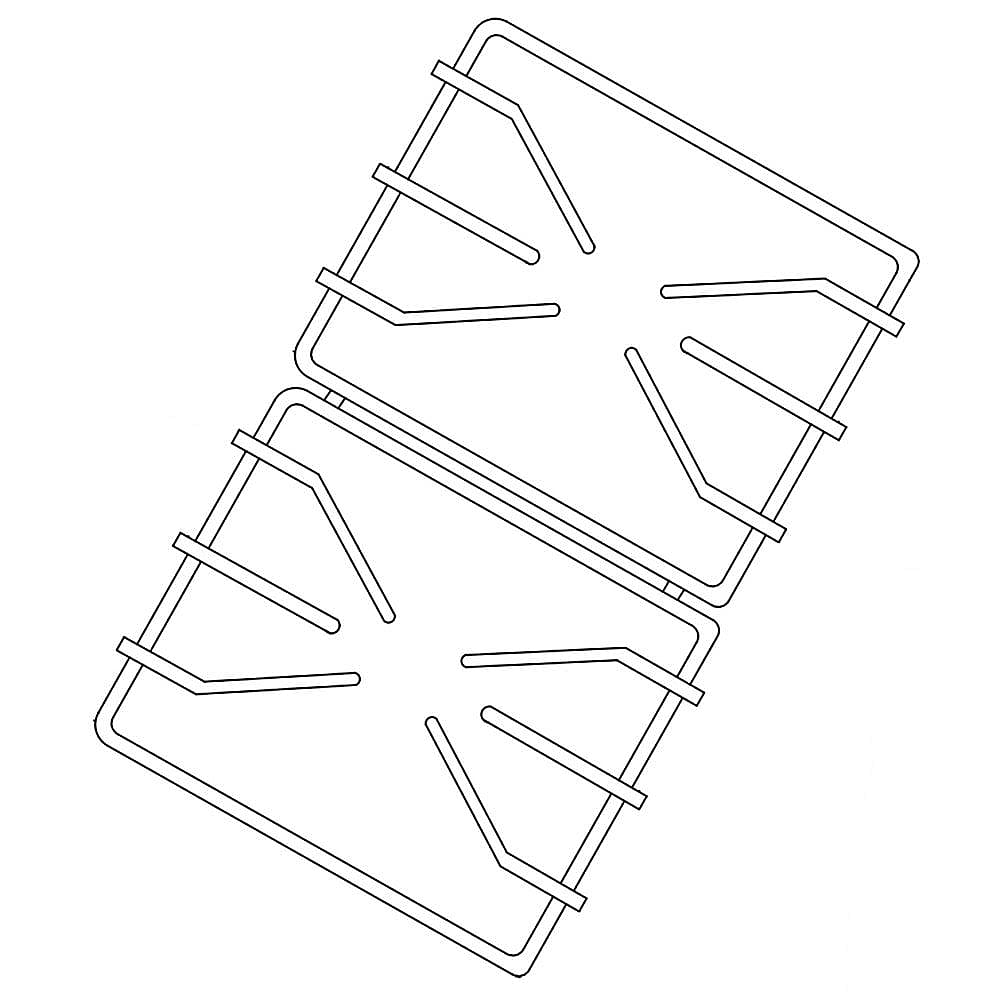 Part #w11225759, Range Surface Burner Grate / 18.75 x 11.25 x 2.00