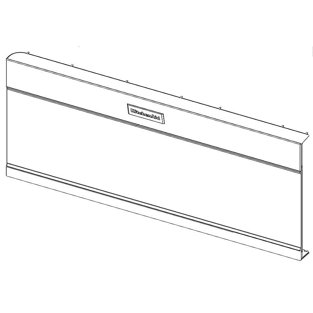 KitchenAid Part #w11226991, Microwave Door Assembly (Stainless) | 30.00 x 15.25 x 5.63