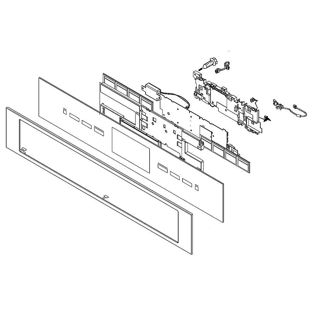 Wall Oven Control Panel Assembly Stainless W11232121