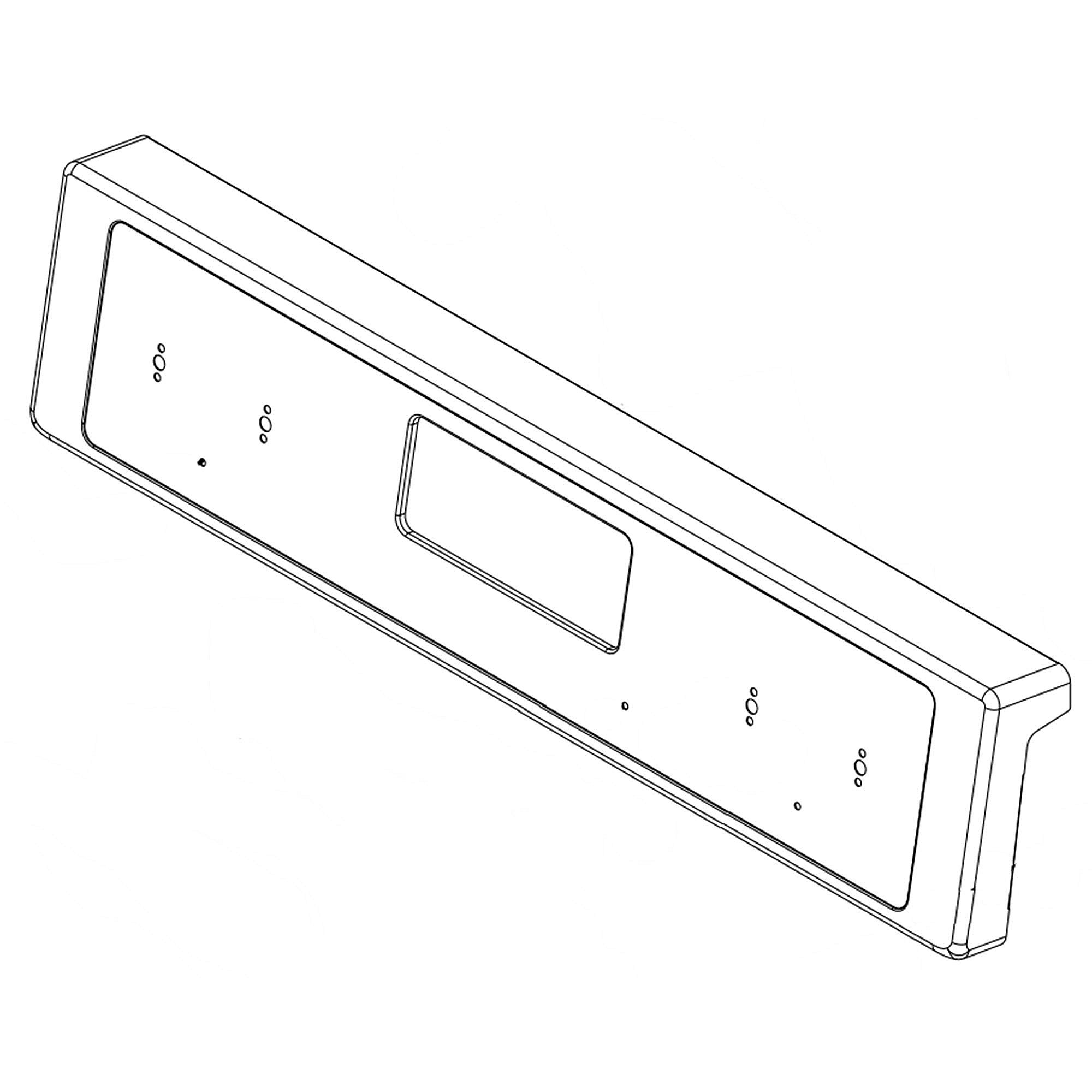 Photo of Part #w11233269, Control Panel | 3.20 x 7.50 x 27.25 from Repair Parts Direct