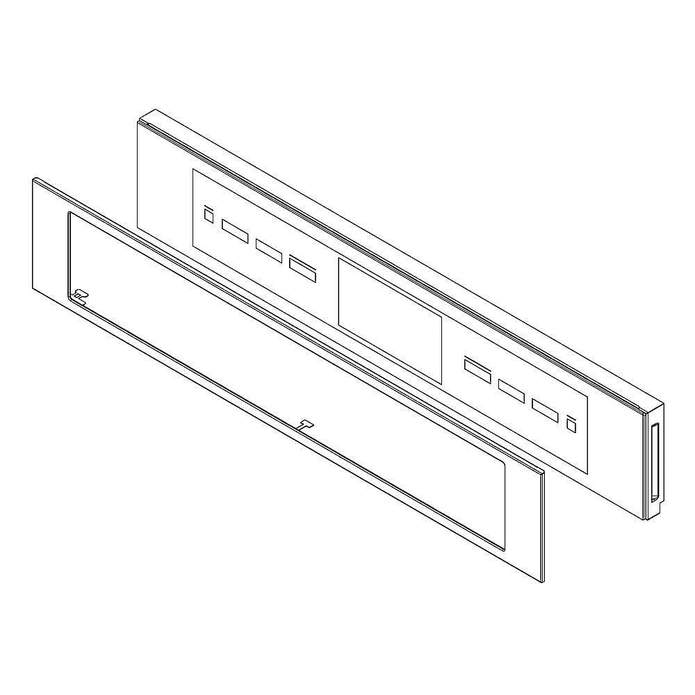 Part #w11236899, Whirlpool Wall Oven Control Panel Assembly (Replaces W10887868, W11232096) / 35.25 x 9.50 x 5.62