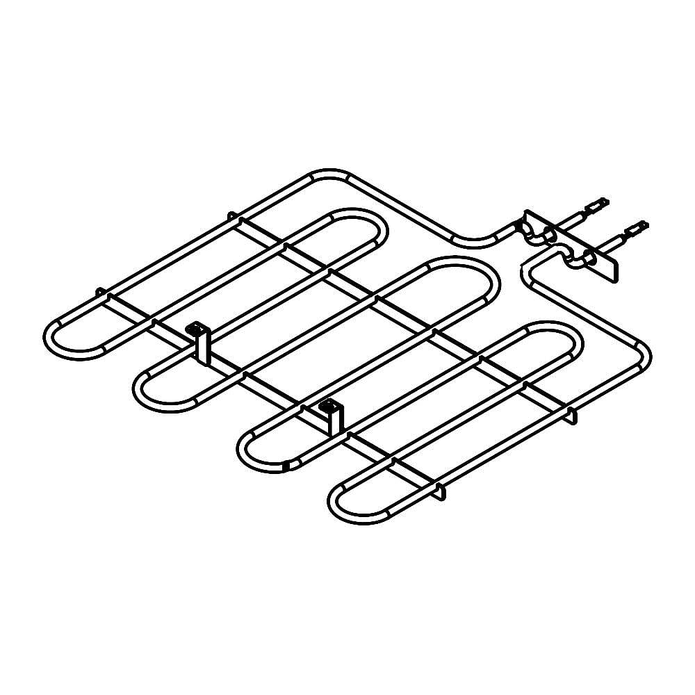 Part #w11238400, Whirlpool Range Broil Element (Replaces W10544952) / 19.12 x 5.25 x 5.37