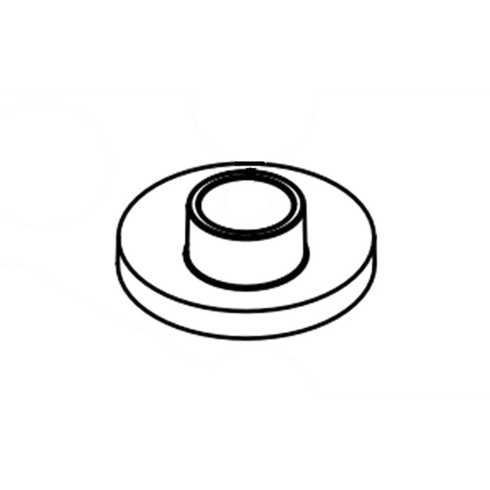 Part #w11240529, Cooktop Knob Bezel | 1.75 x 1.75 x 0.25