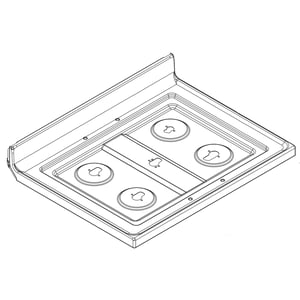 Range Main Top (stainless) W11241183