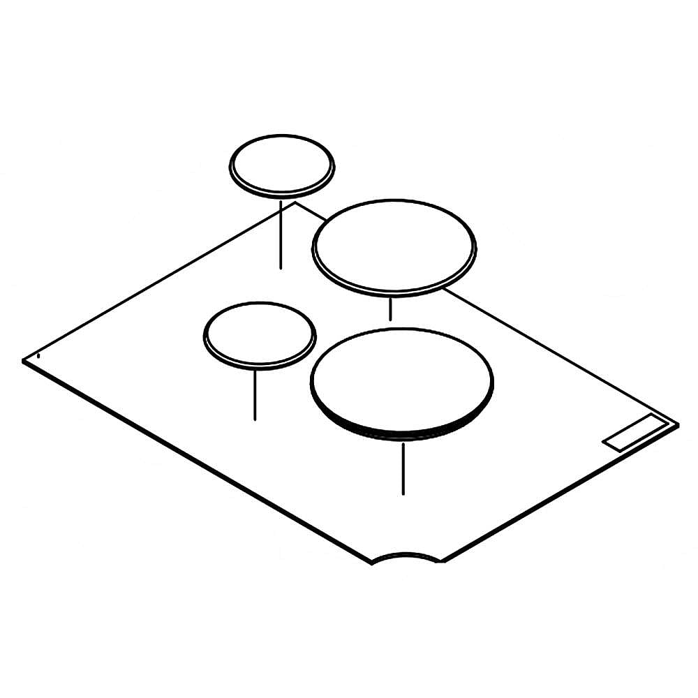 Part #w11244067, Range Surface Burner Cap Set | 13.25 x 9.50 x 0.37