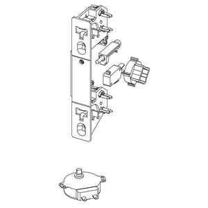 Microwave Door Latch Housing And Interlock Switch Assembly (replaces W11295720) W11255493