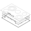 Cooktop Main Top Assembly (black) for KitchenAid KCES556HBL00 - Part W11261601