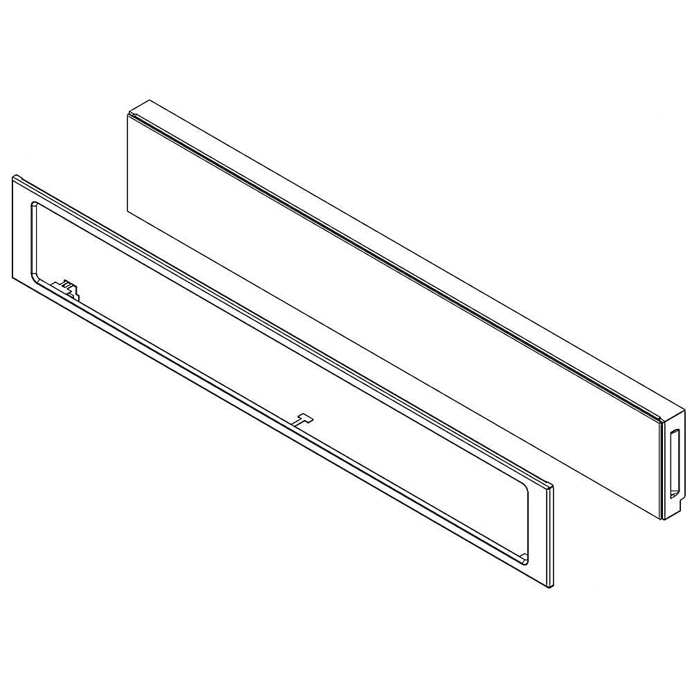 Part #w11297709, Wall Oven Control Panel Assembly (Stainless) / 7.00 x 9.50 x 35.15
