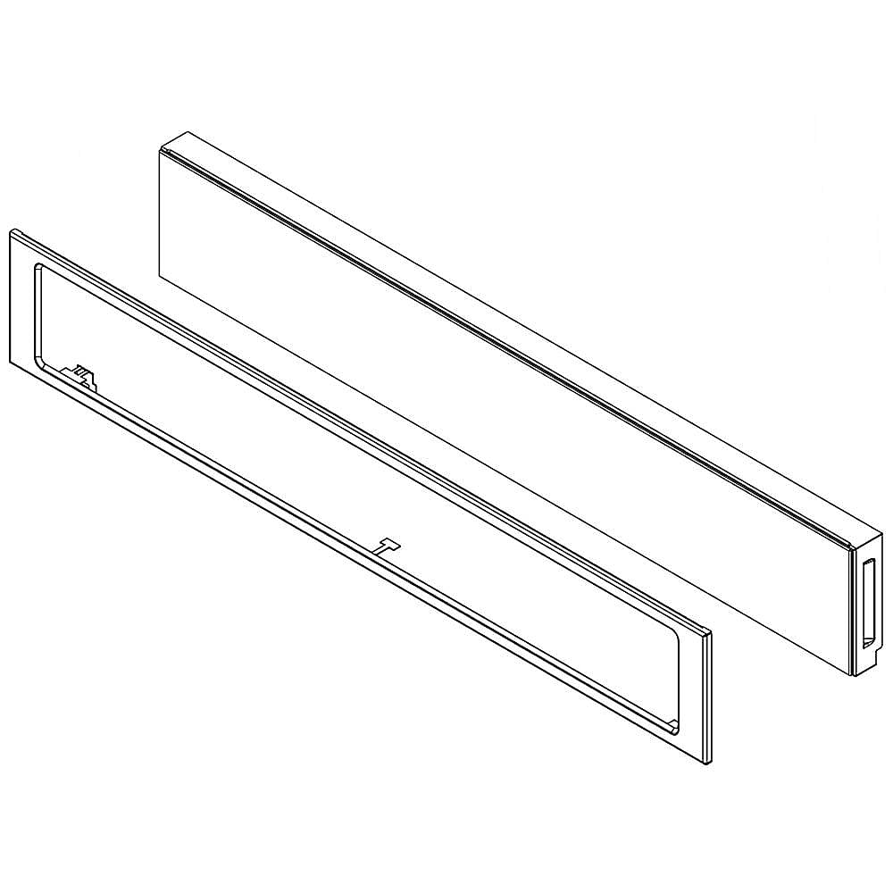 Part #w11297714, Wall Oven Control Panel Assembly (Stainless) / 3.15 x 7.25 x 37.50