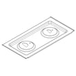 Range Main Top, Left (black) for Jenn-Air JDRP436HL01 - Part W11316696