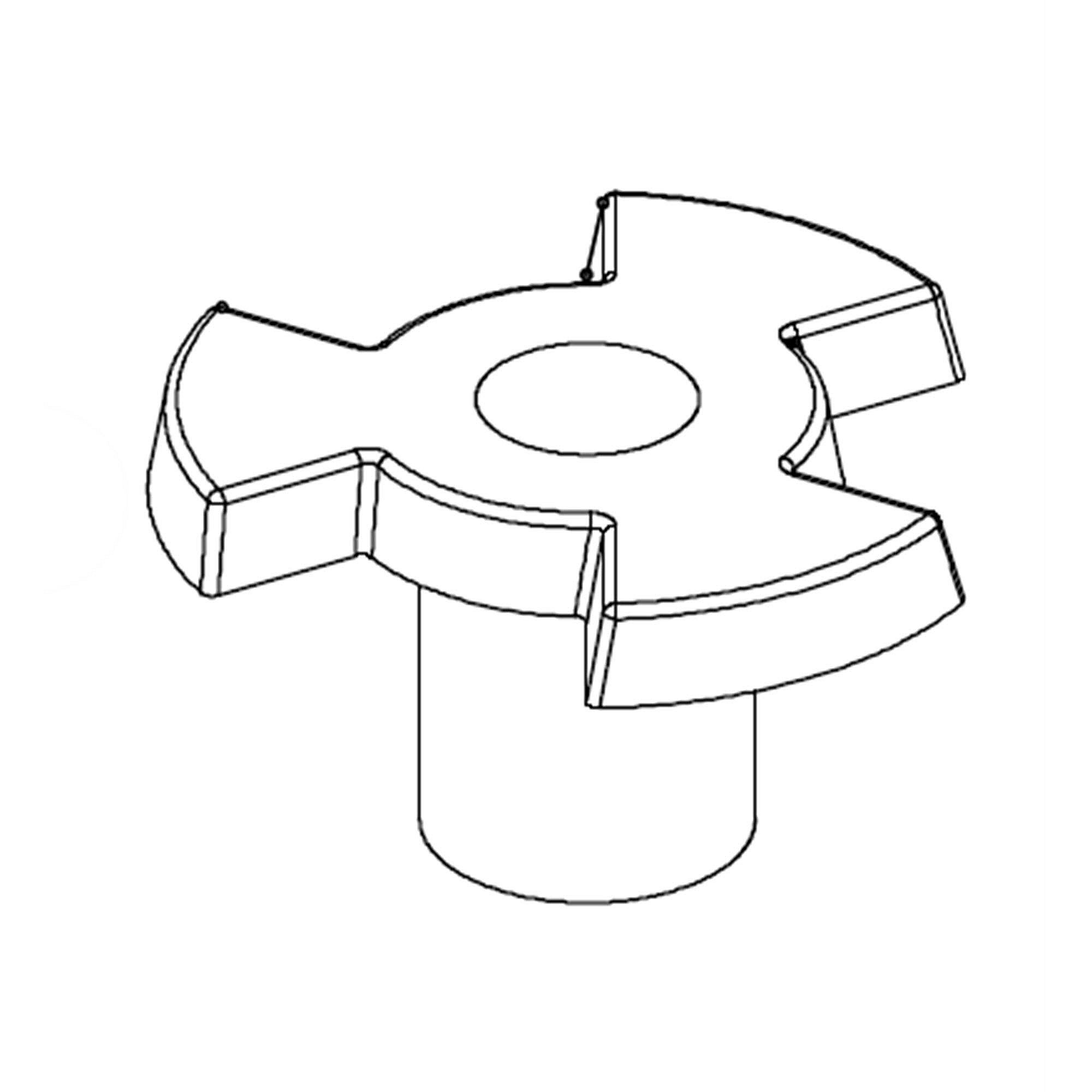 Part #w11319884, Driver, Turntable / 1.50 x 0.75 x 1.50