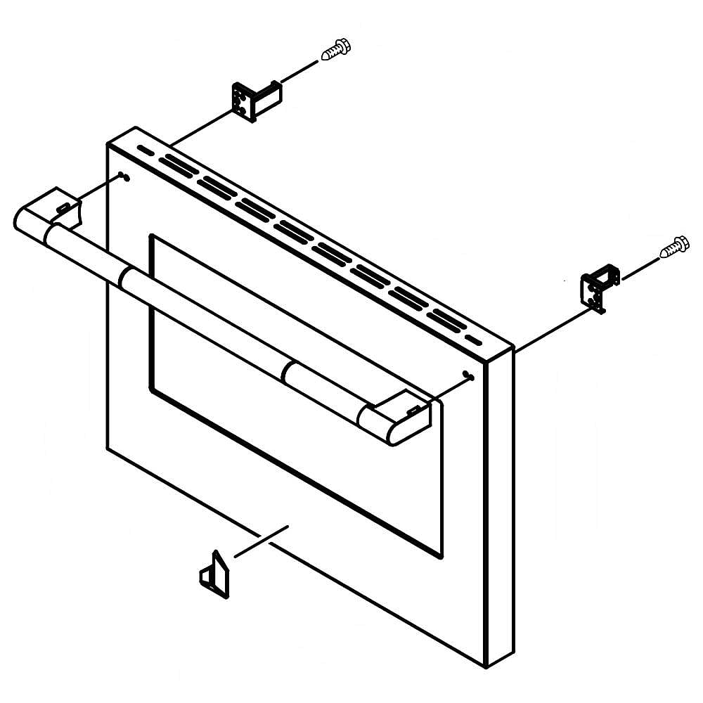 Part #w11321883, Range Oven Door Outer Panel Assembly / 39.00 x 30.00 x 7.00