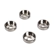 Range Surface Burner Knob Bezel Set (chrome) W11323062