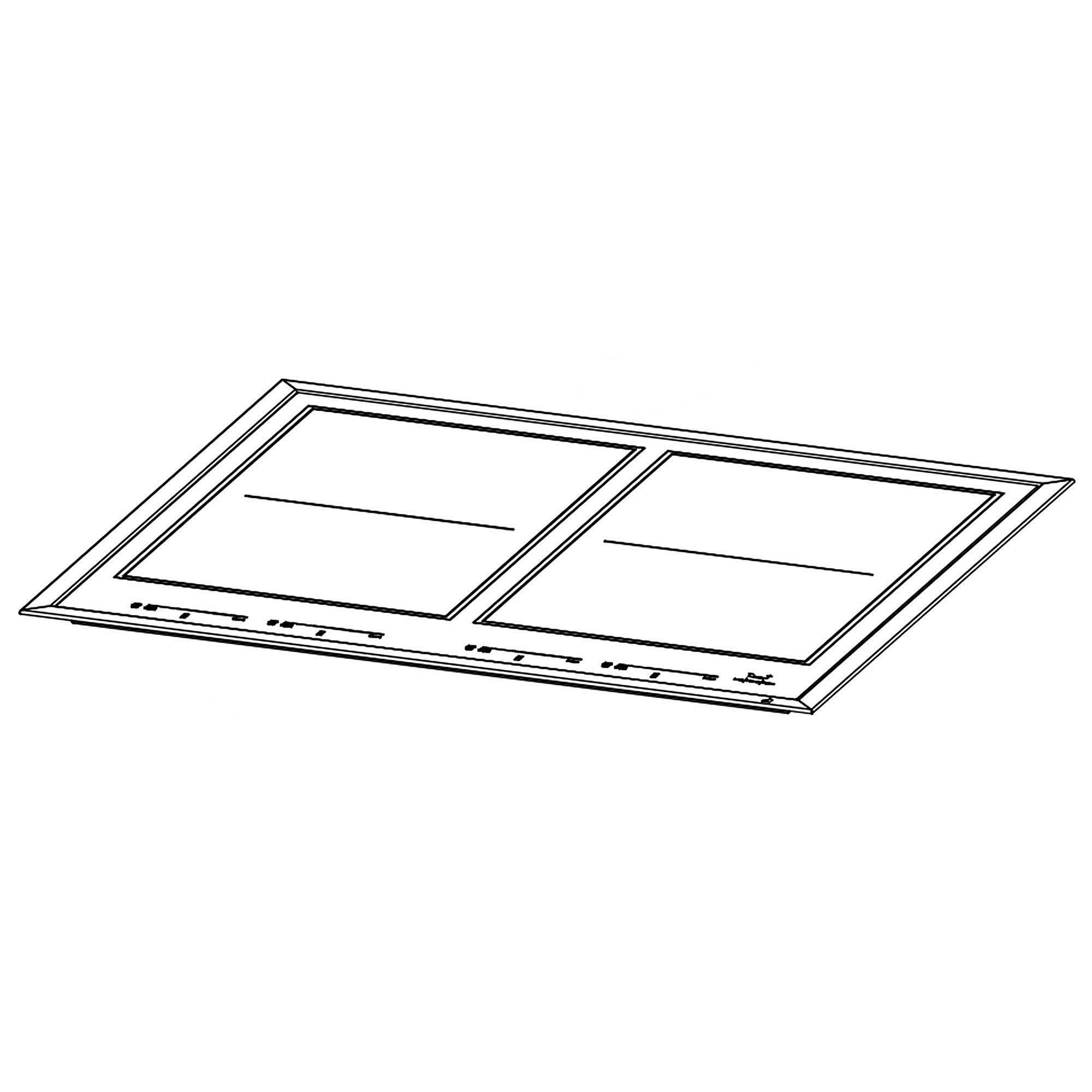 Part #w11333457, Cooktop Main Top (Floating Glass Black) (Replaces W11332727)