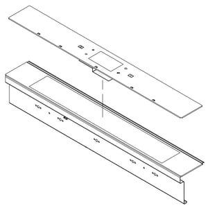 Range Touch Control Panel Assembly (stainless) W11339755