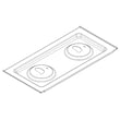 Cooktop for KitchenAid KFDC506JBK01 - Part W11344757