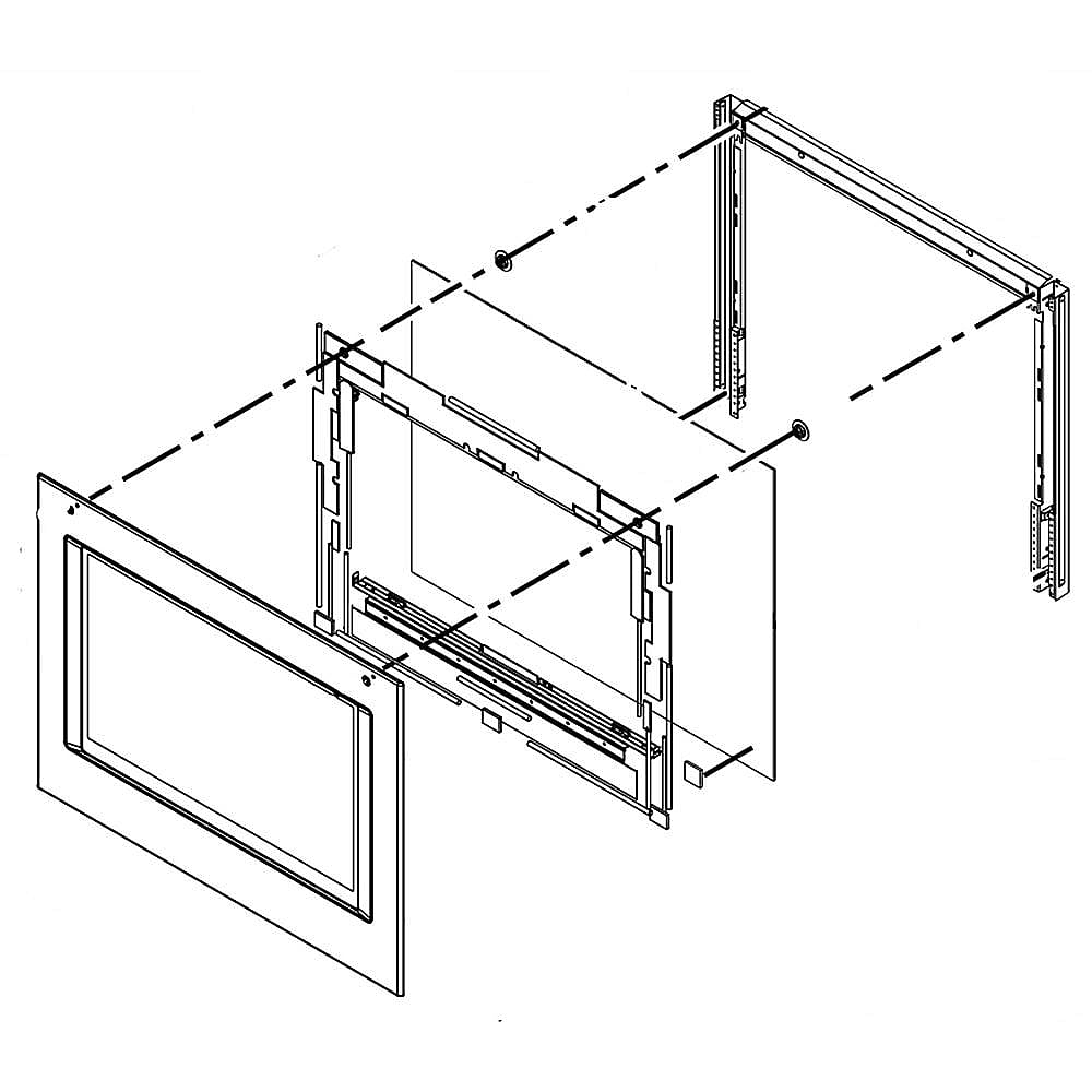 Part #w11354880, Wall Oven Door Outer Panel Assembly / 39.50 x 30.00 x 6.75