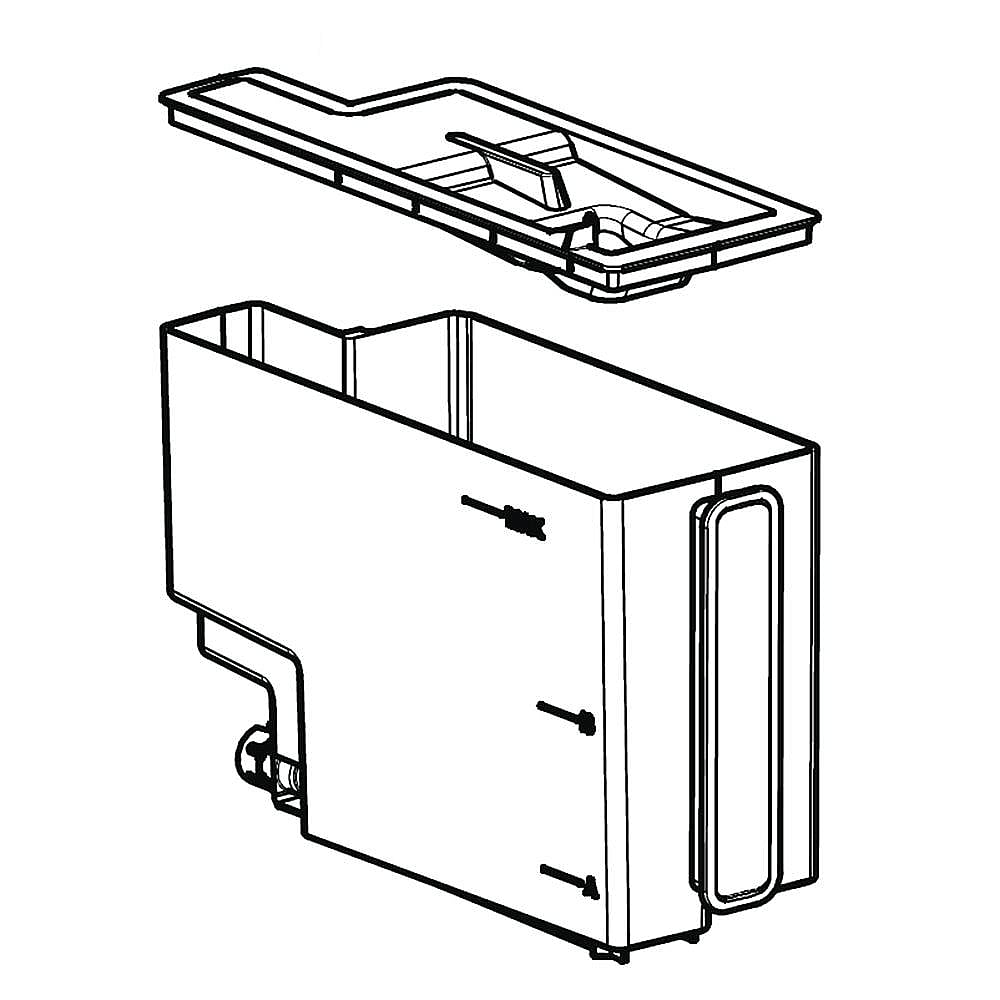 Part #w11363139, Coffee Maker Water Reservoir / 9.75 x 7.00 x 3.50