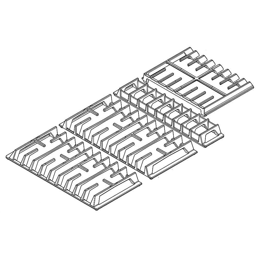 Photo of Part #w11369702, Cooktop Burner Grate Set | 21.50 x 21.50 x 4.50 from Repair Parts Direct