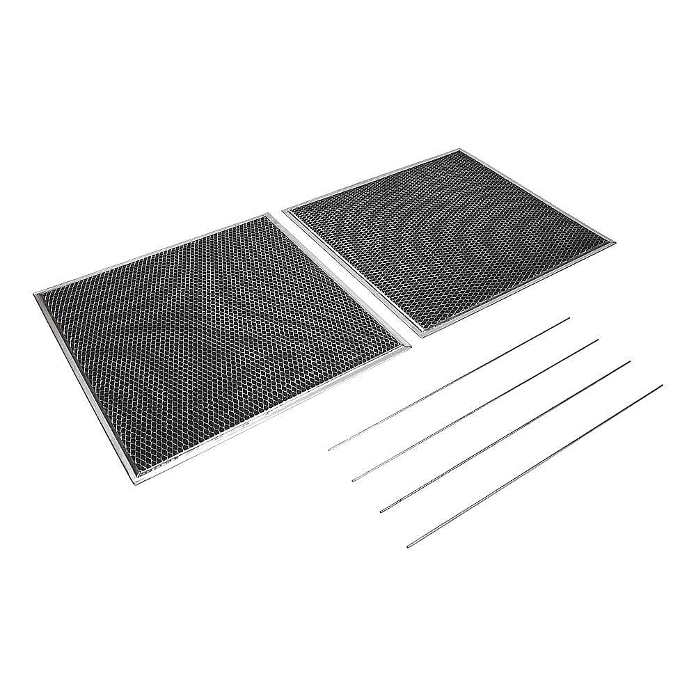 Whirlpool Part #w11371717, Range Hood Charcoal Filter Kit | 15.50 x 15.50 x 2.00