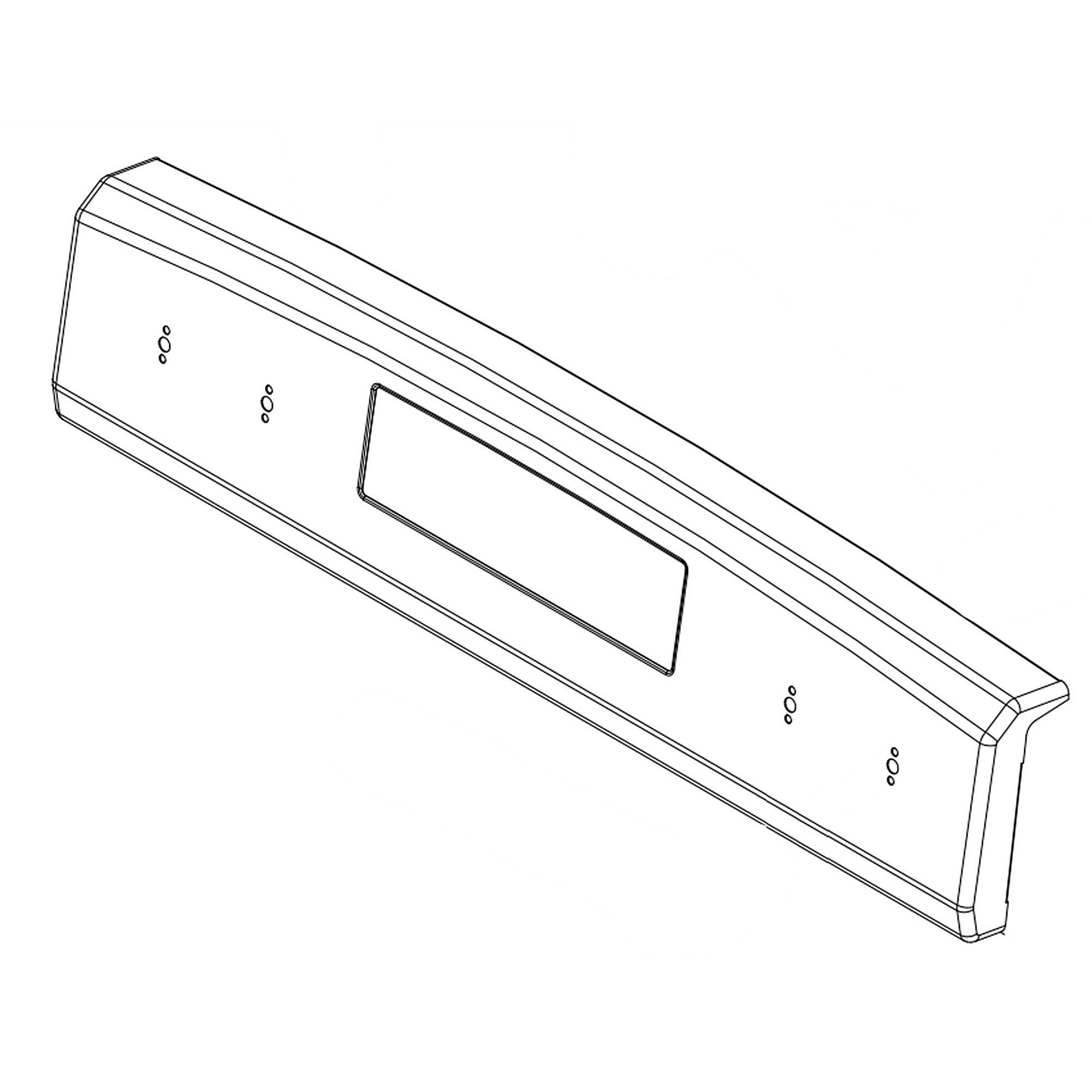 Photo of Part #w11372362, Console Pane | 30.75 x 8.50 x 3.75 from Repair Parts Direct