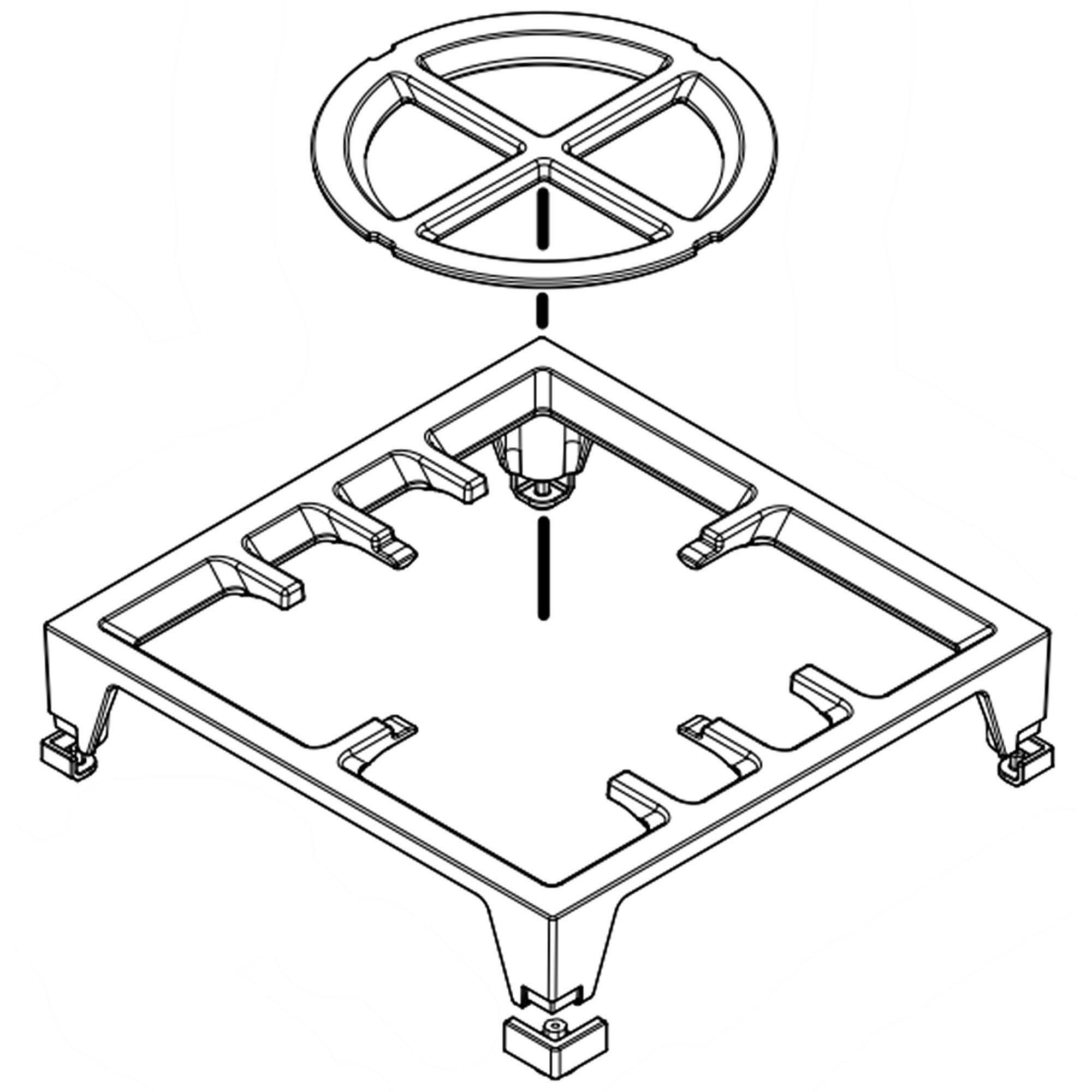 Part #w11380124, Grate-Brnr | 11.50 x 11.25 x 2.50