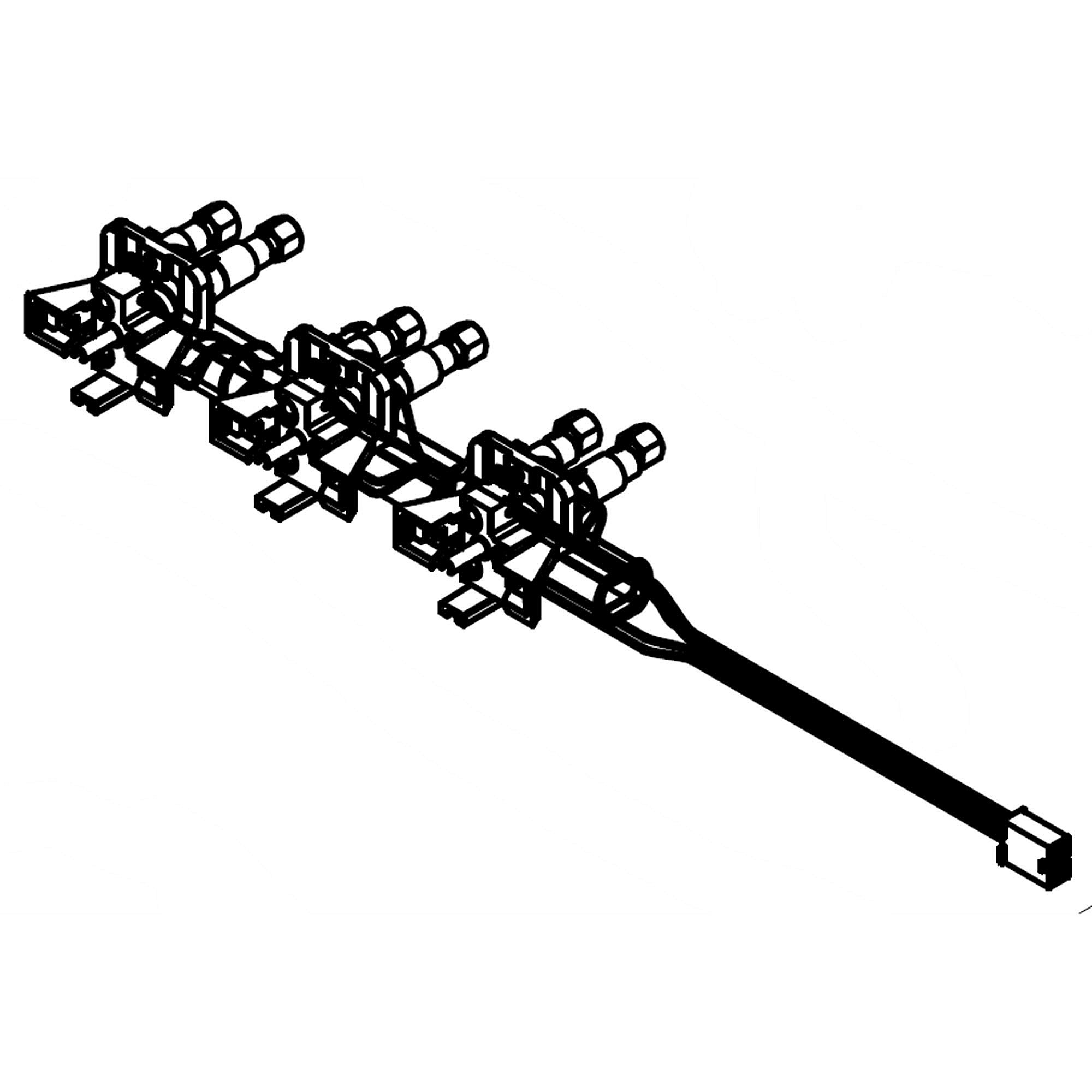 Part #w11384739, Range Surface Burner Manifold And Valves Assembly / 11.75 x 5.50 x 5.50