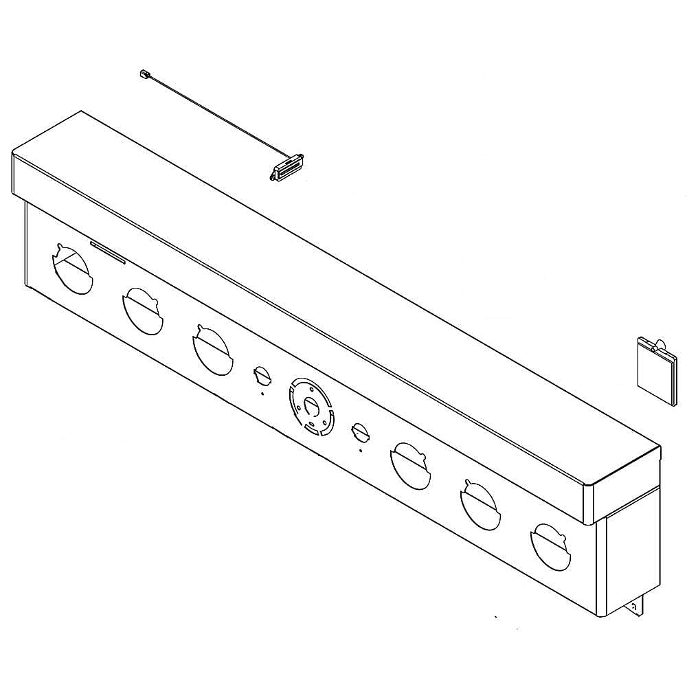 Photo of GE Part #w11385637, Ran Control Panel | 40.75 x 11.75 x 10.25 from Repair Parts Direct