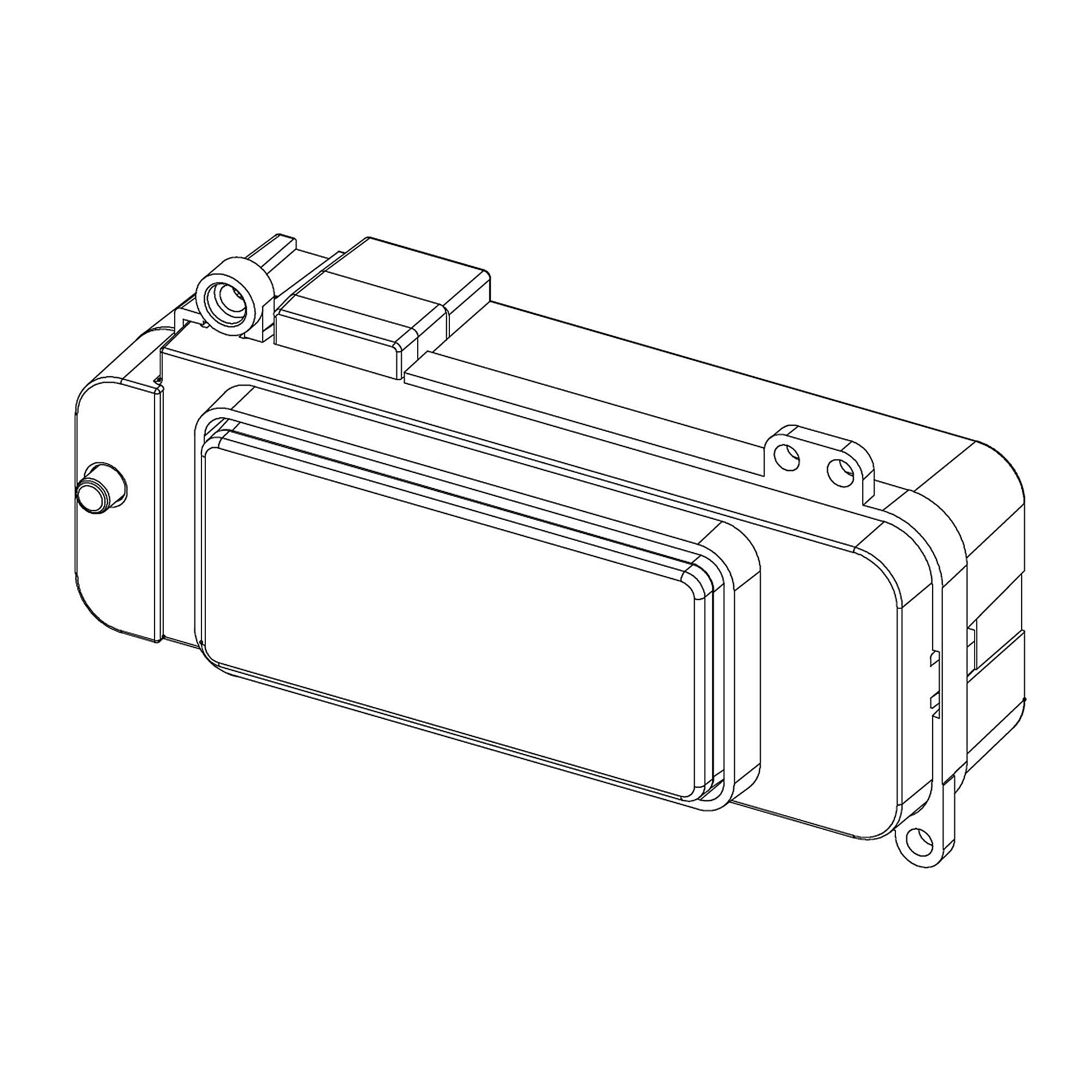 Part #w11386320, Assembly, Push Button (Black) / 7.75 x 4.00 x 2.50